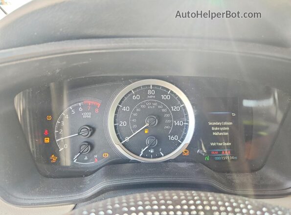 JTDEPRAE3LJ055962 2020 TOYOTA COROLLA Black Instrument cluster view