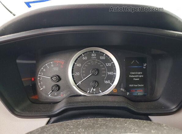 JTDEPRAE4LJ064685 2020 TOYOTA COROLLA Blue ხელსაწყოთა პანელის ხედი