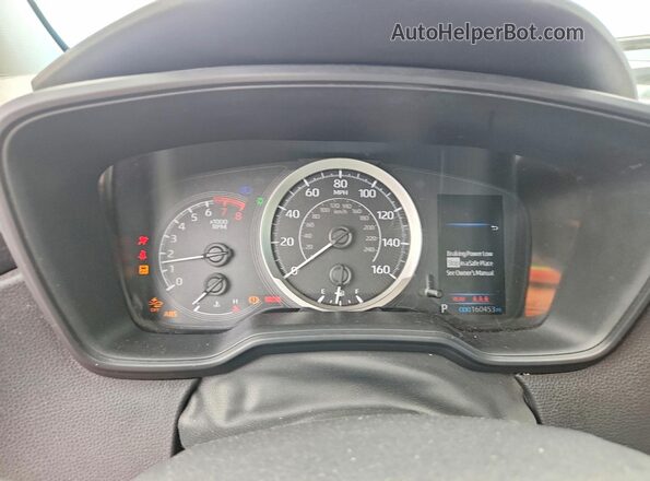 JTDEPRAE4LJ101413 2020 TOYOTA COROLLA Gray Widok zestawu wskaźników