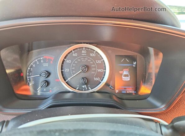 JTDEPRAE5LJ001238 2020 TOYOTA COROLLA Silver Instrument cluster view
