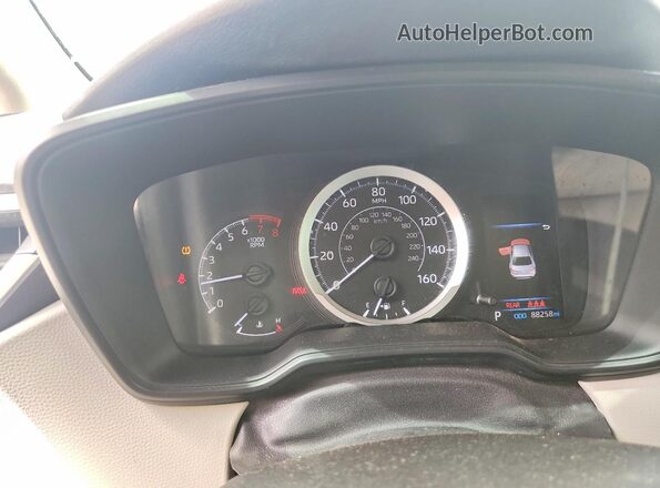 JTDEPRAE5LJ061827 2020 TOYOTA COROLLA Blue Вид щитка приладів