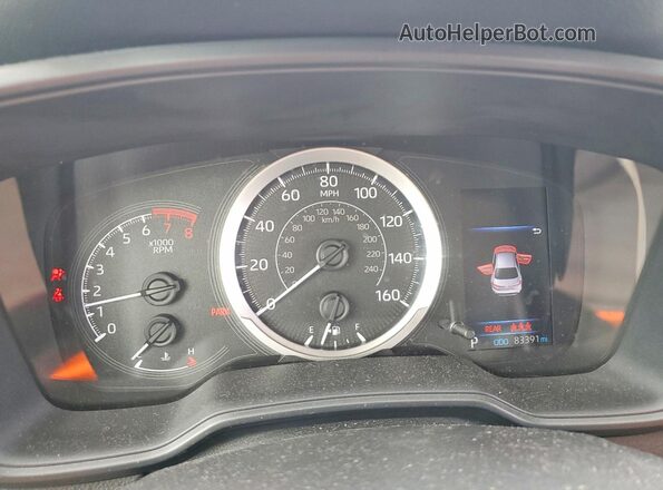 JTDEPRAE5LJ066431 2020 TOYOTA COROLLA Серебряный Вид щитка приборов