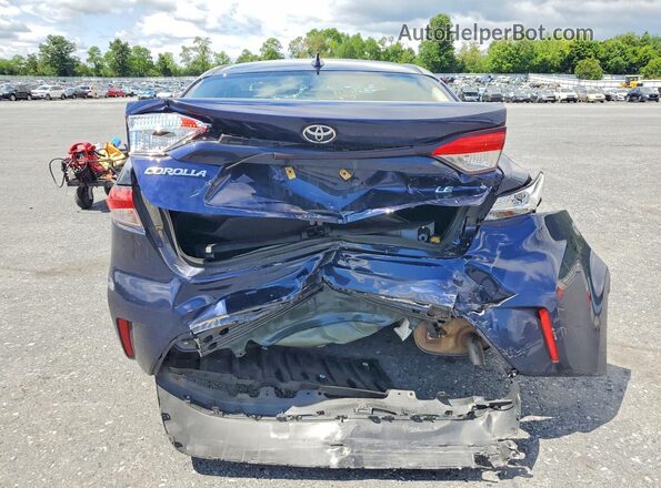 JTDEPRAE6LJ074327 2020 TOYOTA COROLLA Blue Вид ззаду