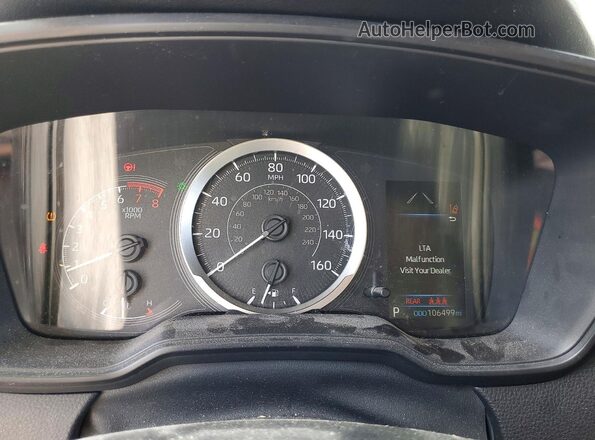 JTDEPRAE7LJ003007 2020 TOYOTA COROLLA Silver ხელსაწყოთა პანელის ხედი