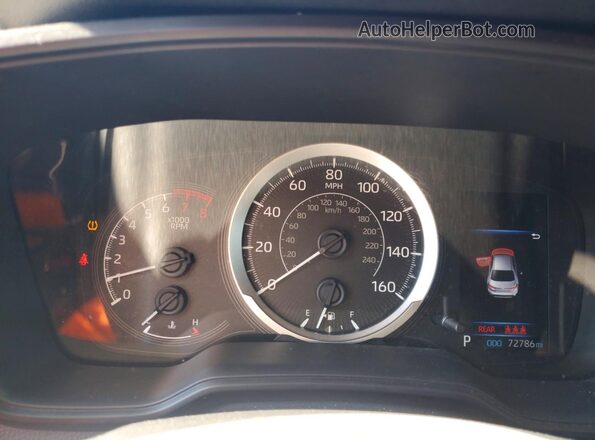 JTDEPRAE7LJ020941 2020 TOYOTA COROLLA Black Instrument cluster view