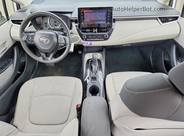 JTDEPRAE7LJ059643 2020 TOYOTA COROLLA White Առջևի վահանակի տեսք