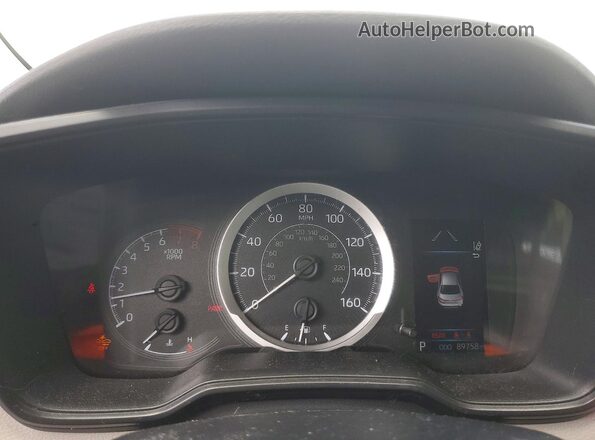 JTDEPRAE7LJ066401 2020 TOYOTA COROLLA Белый Вид щитка приборов