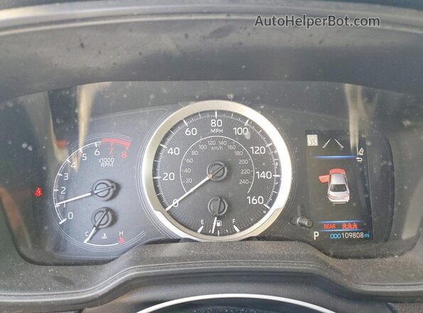 JTDEPRAE7LJ093940 2020 TOYOTA COROLLA Black Widok zestawu wskaźników