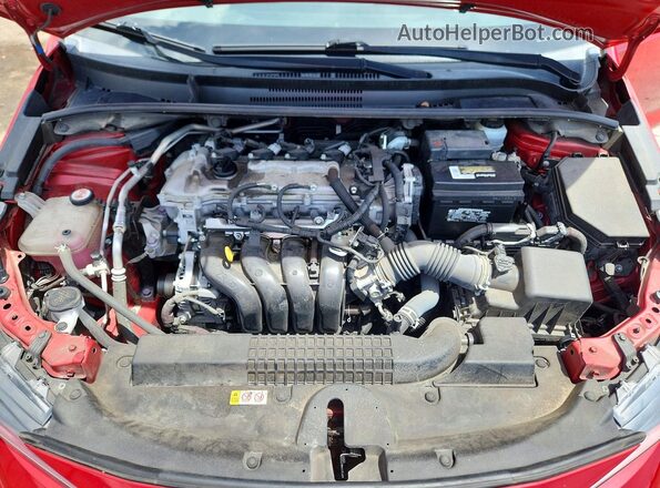 JTDEPRAE7LJ097406 2020 TOYOTA COROLLA Red Widok wnętrza z tyłu