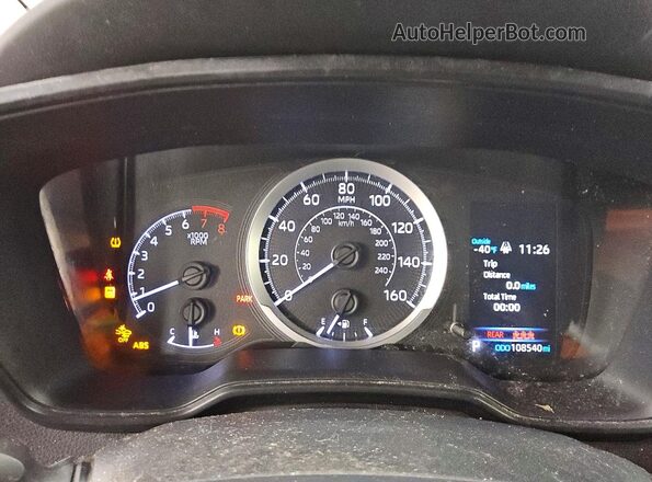 JTDEPRAE8LJ096538 2020 TOYOTA COROLLA Red Vista del cuadro de instrumentos