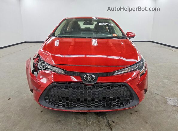 JTDEPRAE8LJ096538 2020 TOYOTA COROLLA Red Vista frontal