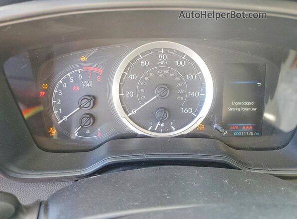 JTDEPRAEXLJ047020 2020 TOYOTA COROLLA White Սարքավորումների վահանակի տեսք