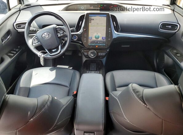 JTDKAMFP0M3183633 2021 TOYOTA PRIUS Black Առջևի վահանակի տեսք
