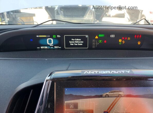 JTDKAMFP1M3176027 2021 TOYOTA PRIUS Silver Սարքավորումների վահանակի տեսք