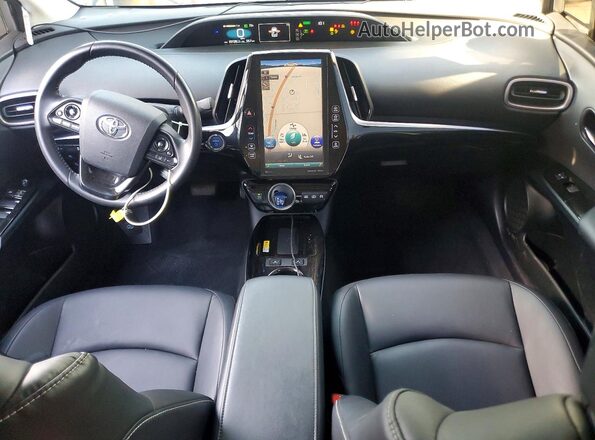 JTDKAMFP1M3176027 2021 TOYOTA PRIUS Silver Առջևի վահանակի տեսք