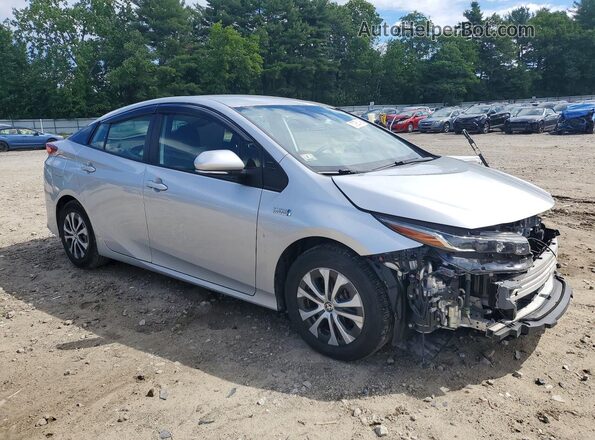 JTDKAMFP1M3195211 2021 TOYOTA PRIUS Серебряный Передняя правая четверть