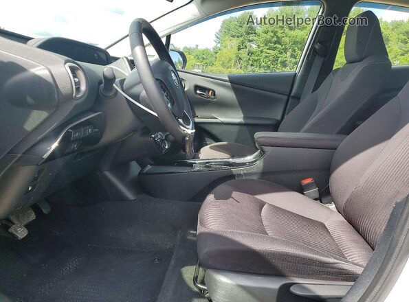 JTDKAMFP1M3195211 2021 TOYOTA PRIUS Серебряный Вид салона спереди