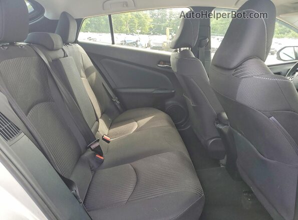JTDKAMFP1M3195211 2021 TOYOTA PRIUS Серебряный Вид задних сидений