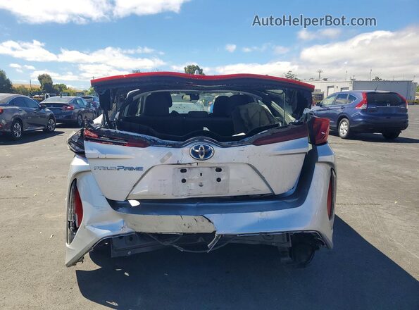 JTDKAMFP2M3191586 2021 TOYOTA PRIUS Silver Вид ззаду