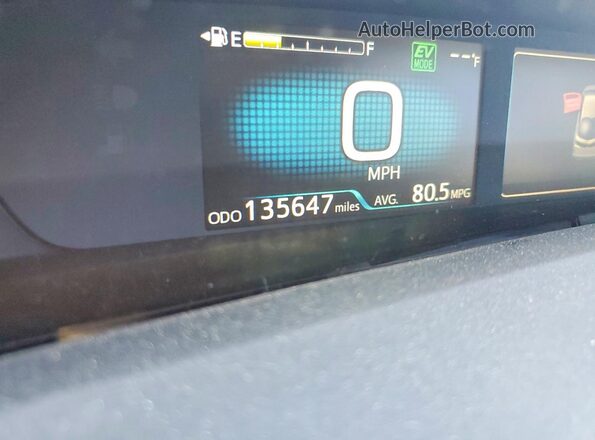 JTDKAMFP3M3172089 2021 TOYOTA PRIUS Silver ხელსაწყოთა პანელის ხედი