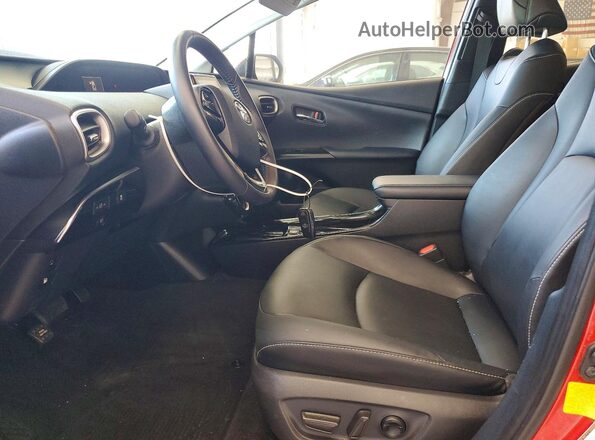 JTDKAMFP3M3172092 2021 TOYOTA PRIUS Red Front interior view