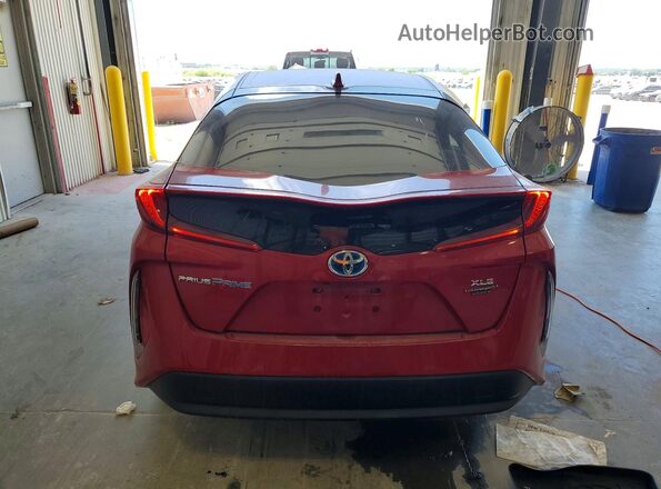 JTDKAMFP3M3172092 2021 TOYOTA PRIUS Red Rear view