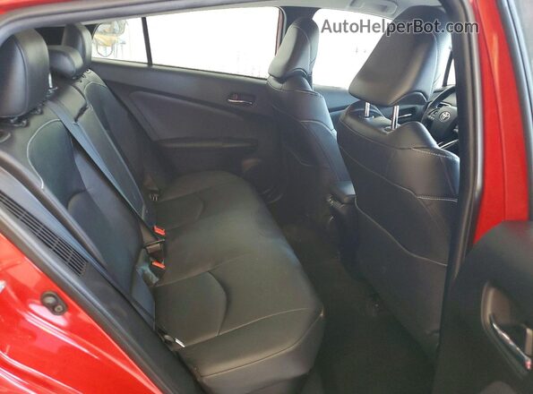 JTDKAMFP3M3172092 2021 TOYOTA PRIUS Red Rear seats view