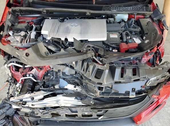 JTDKAMFP3M3172092 2021 TOYOTA PRIUS Red Rear interior view