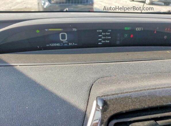 JTDKAMFP4M3175504 2021 TOYOTA PRIUS Silver Widok zestawu wskaźników