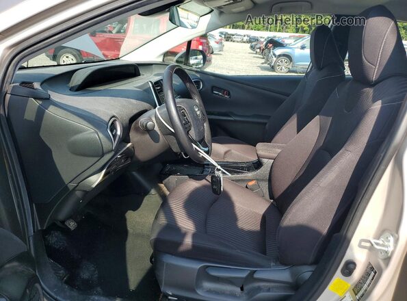 JTDKAMFP4M3175504 2021 TOYOTA PRIUS Silver Widok wnętrza z przodu