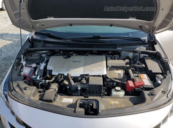 JTDKAMFP4M3175504 2021 TOYOTA PRIUS Silver Widok wnętrza z tyłu