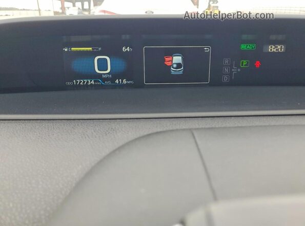 JTDKAMFP4N3214075 2022 TOYOTA PRIUS White ხელსაწყოთა პანელის ხედი