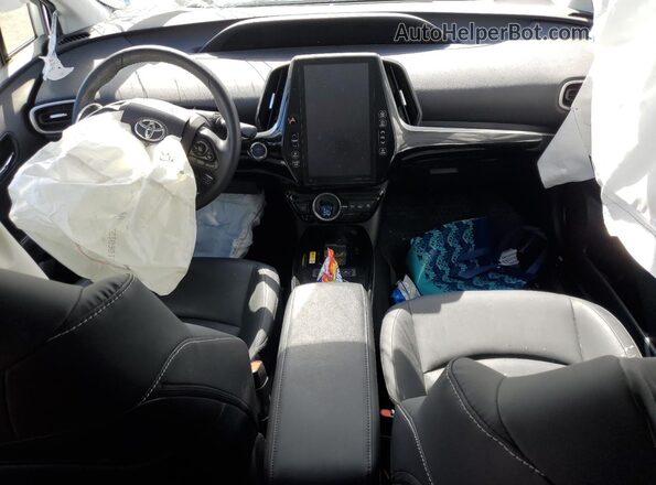 JTDKAMFP5N3206955 2022 TOYOTA PRIUS White Widok deski rozdzielczej