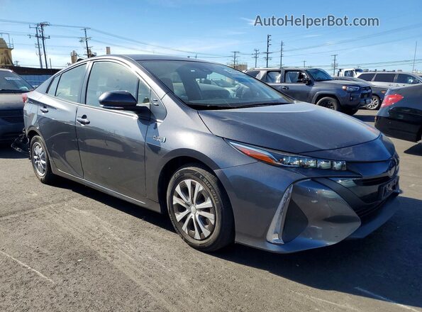 JTDKAMFP6M3173334 2021 TOYOTA PRIUS Charcoal Front right