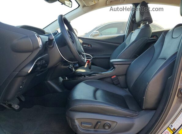 JTDKAMFP6M3173334 2021 TOYOTA PRIUS Charcoal Front interior view