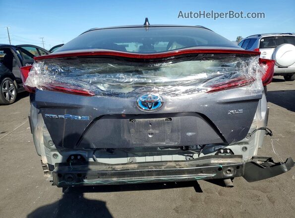 JTDKAMFP6M3173334 2021 TOYOTA PRIUS Charcoal Rear view