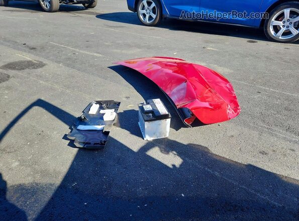 JTDKAMFP6N3223831 2022 TOYOTA PRIUS Red ძრავის განყოფილების ხედი