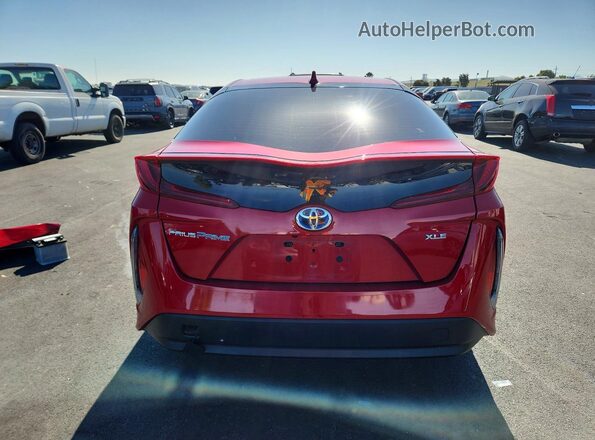 JTDKAMFP6N3223831 2022 TOYOTA PRIUS Red უკანა ხედი