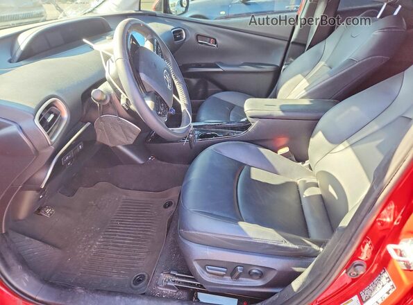 JTDKAMFP6N3223831 2022 TOYOTA PRIUS Red წინა სალონის ხედი