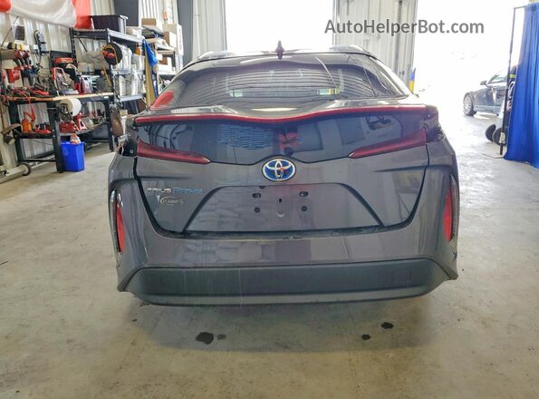 JTDKAMFP7M3163718 2021 TOYOTA PRIUS Gray Вид ззаду