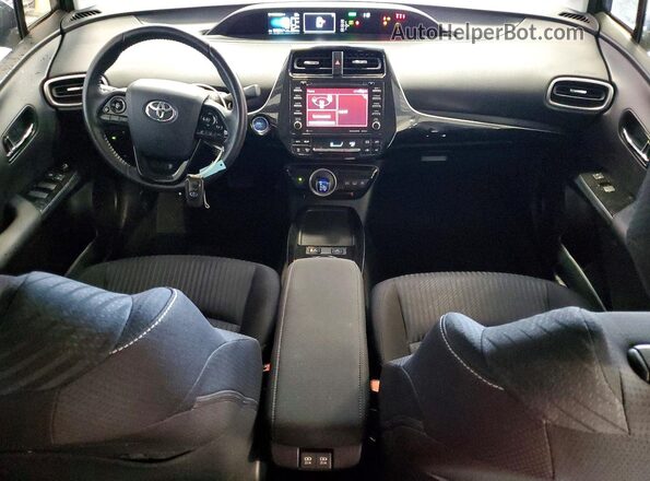 JTDKAMFP7M3163718 2021 TOYOTA PRIUS Gray Вид панелі приладів