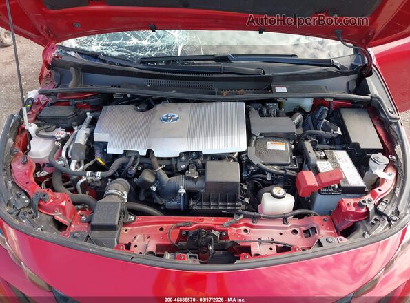 JTDKAMFP7M3190515 2021 TOYOTA PRIUS PRIME Red Հետևի տեսք