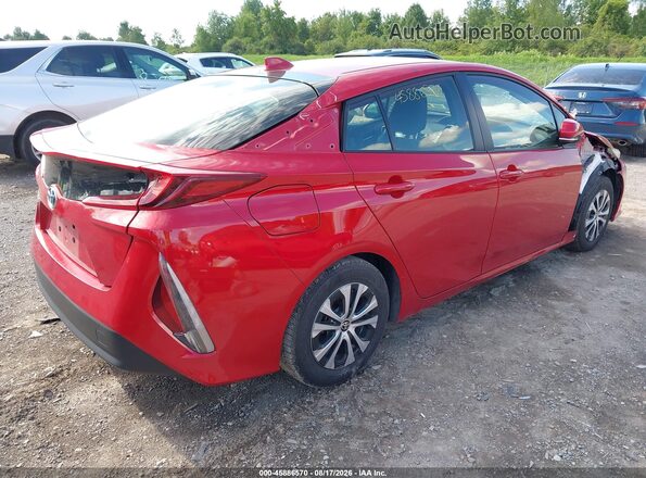 JTDKAMFP7M3190515 2021 TOYOTA PRIUS PRIME Red Հետևի աջ