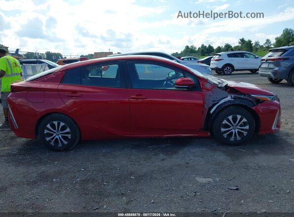 JTDKAMFP7M3190515 2021 TOYOTA PRIUS PRIME Red Սալոնի 360 աստիճան տեսք