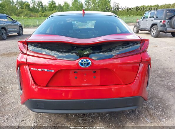 JTDKAMFP7M3190515 2021 TOYOTA PRIUS PRIME Red 