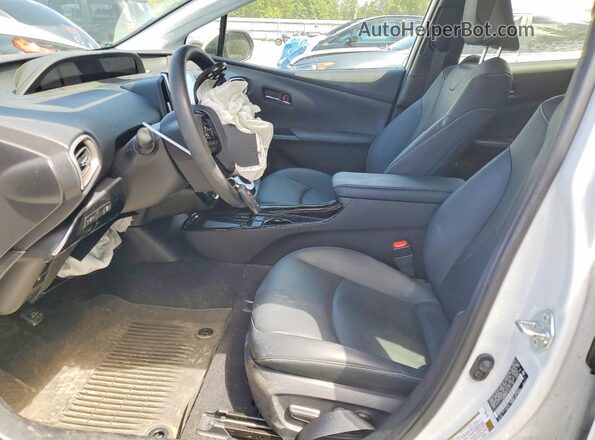 JTDKAMFP7N3217746 2022 TOYOTA PRIUS White Widok wnętrza z przodu