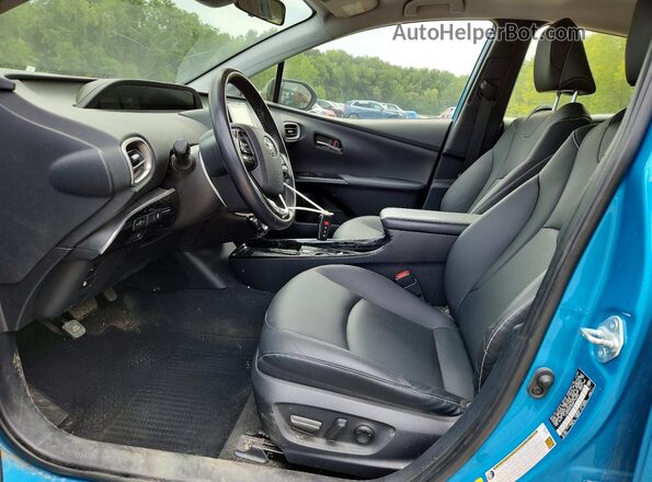 JTDKAMFP8M3175649 2021 TOYOTA PRIUS Turquoise Սալոնի դիմացի տեսք