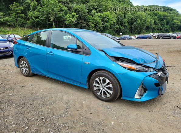 JTDKAMFP8M3175649 2021 TOYOTA PRIUS Turquoise Առջևի աջ