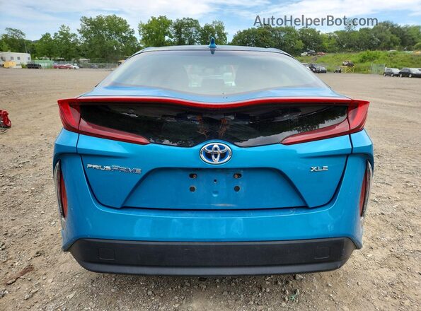 JTDKAMFP8M3175649 2021 TOYOTA PRIUS Turquoise Հետևի տեսք