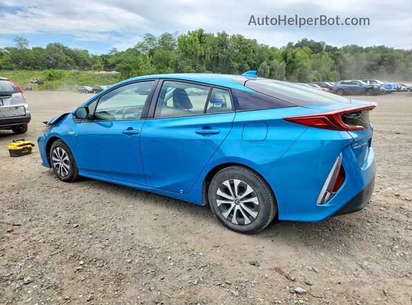 JTDKAMFP8M3175649 2021 TOYOTA PRIUS Turquoise Հետևի ձախ